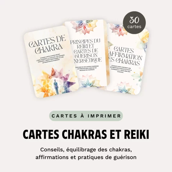 Cartes Chakras et Reiki
