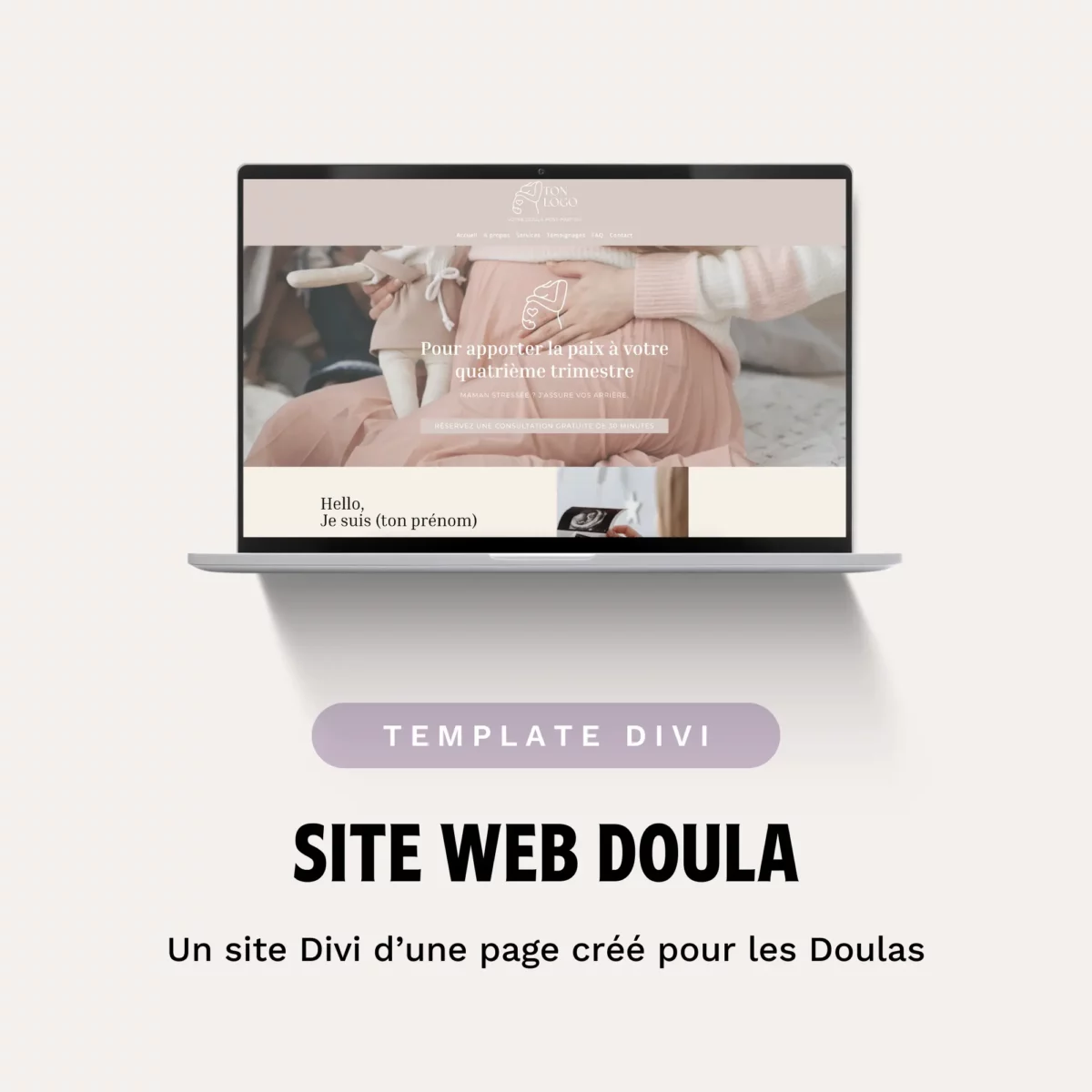 Site "One Page" pour les Doulas